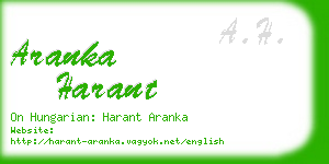 aranka harant business card